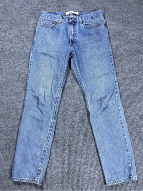 Vintage Levis 512 Jeans Mens 34x32 Blue Slim Fit Denim 2004 Y2K Medium Wash